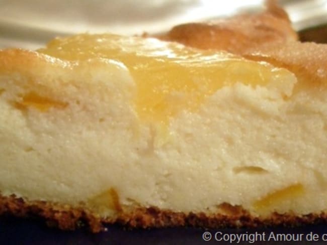 tarte ricotta ananas orange