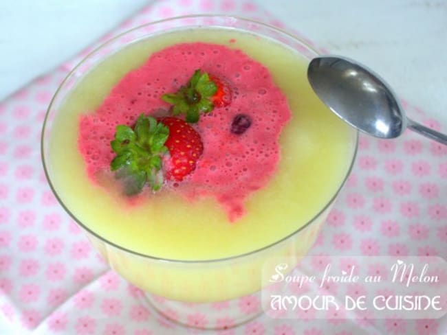 Soupe froide au melon