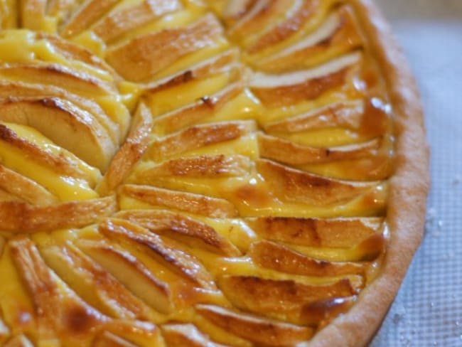 Tarte flan aux pommes