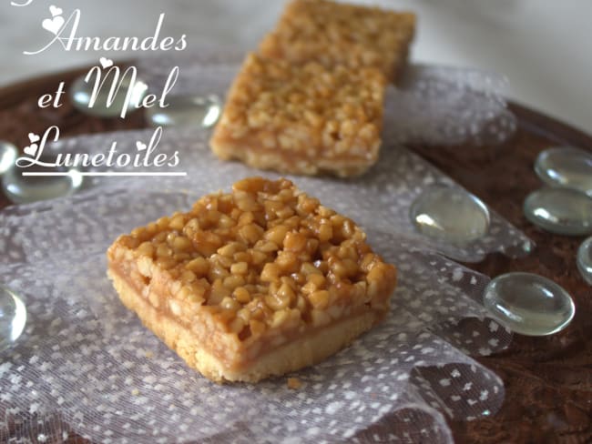 barres aux amandes et miel