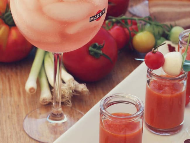 Soupe froide de tomates goût fumé