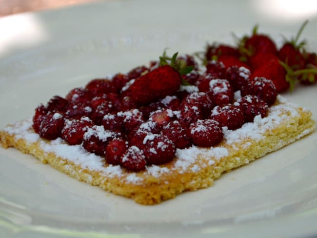 Tarte aux fraises des bois