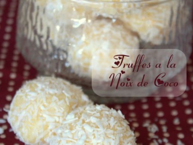 Truffes a la noix de coco