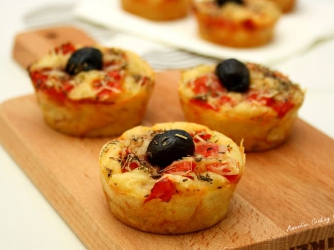 Muffins façon pizza pour l'apéritif