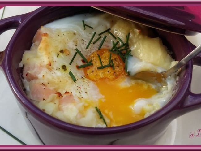 Oeuf cocotte en purée