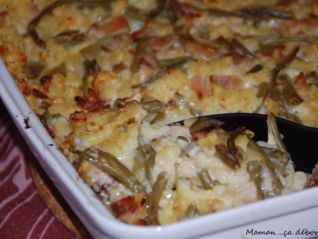 Gratin de pâtes au poulet