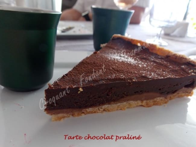 Tarte chocolat praliné