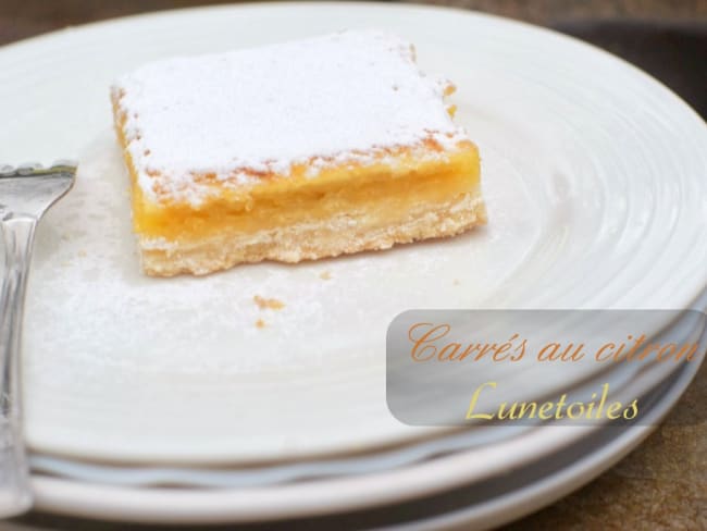 carrés au citron