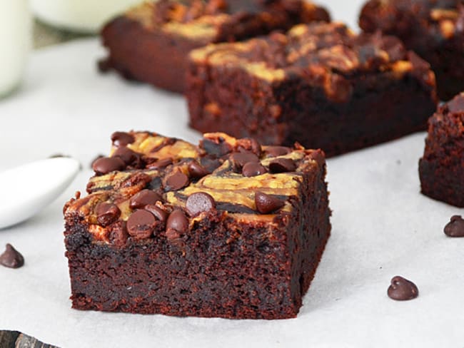 Brownies aux haricots noirs et beurre d’arachide sans gluten