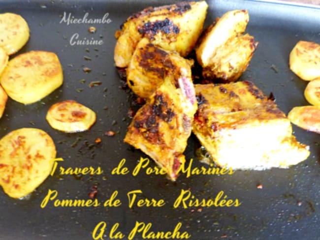 Travers de porc a la plancha