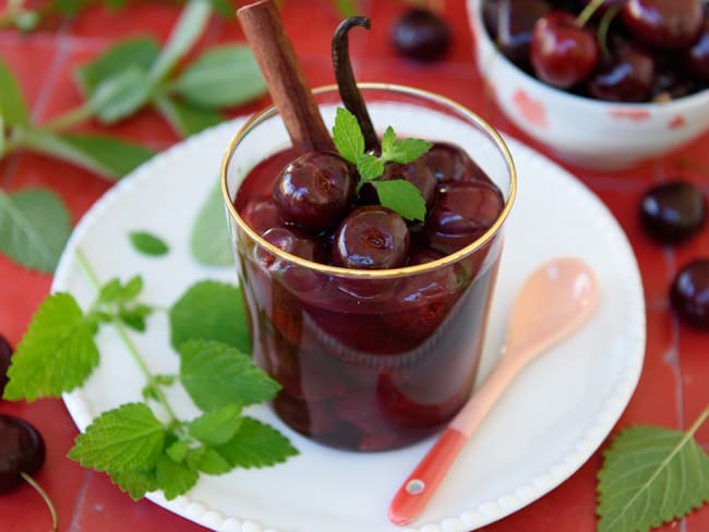 Soupe de cerises aux épices