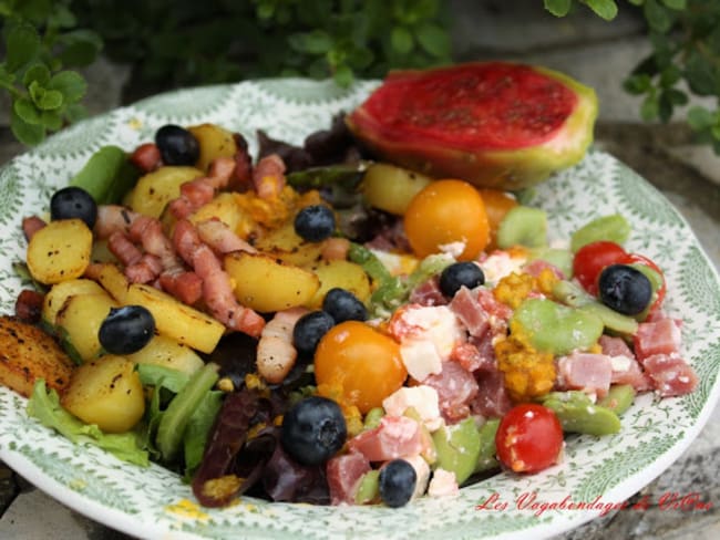 Salade salée-sucrée, en chaud et froid