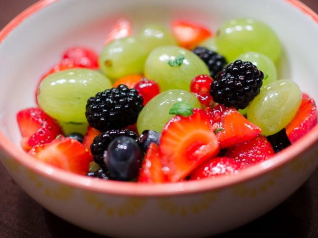 Salade de fruits à la vanille