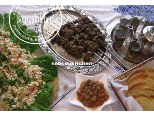 Brochettes à la marocaine