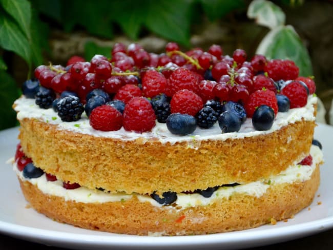 Gâteau aux fruits rouges