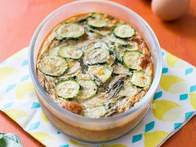 Flan de courgettes léger et rapide