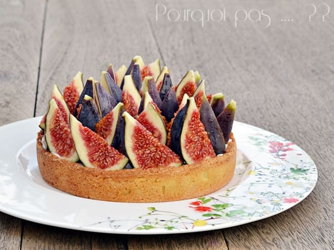 Tarte figues fraiches chantilly tonka