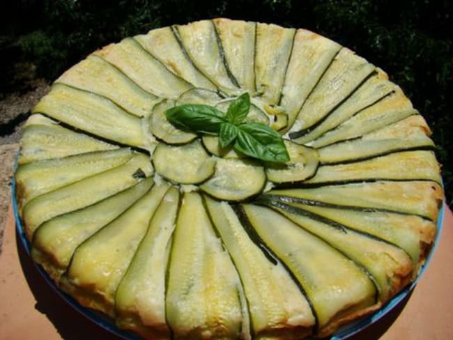 Tatin de courgettes