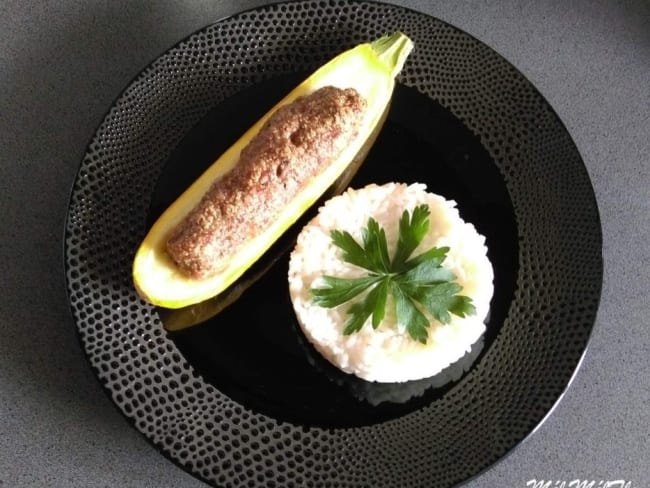 Courgettes jaunes farcies