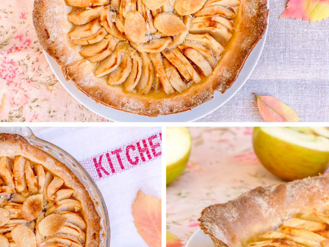 Tarte aux pommes à la bergamote