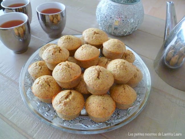 Mini muffins pistache et eau de rose