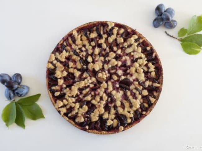 Quetschekuchen ou tarte streusel aux quetsches