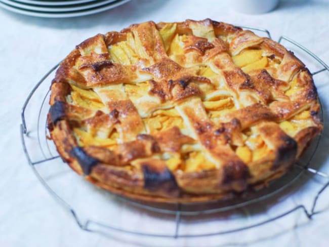 Tarte aux pêches