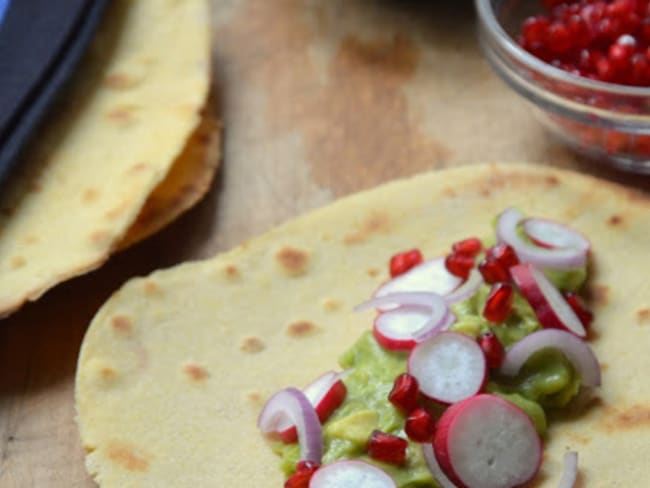 Tacos au guacamole acidulé et craquant