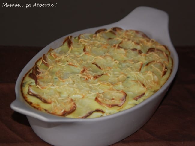 Gratin aux courgettes et pommes de terre à la ricotta