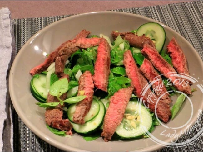 Salade de bœuf au basilic