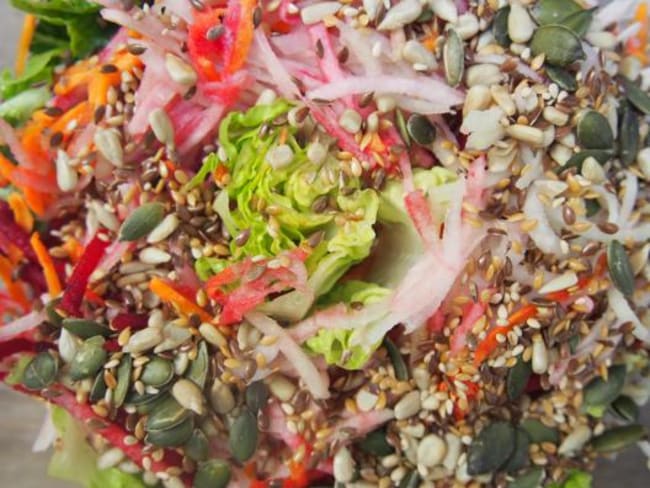 Salade d'automne aux graines