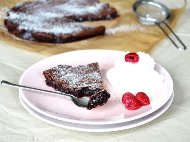 Gâteau au chocolat suédois « Kladdkaka »