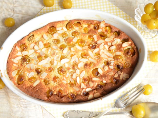 Clafoutis aux prunes et mirabelles