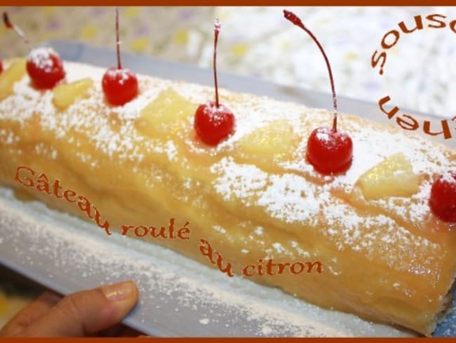 Gateau roulé au citron