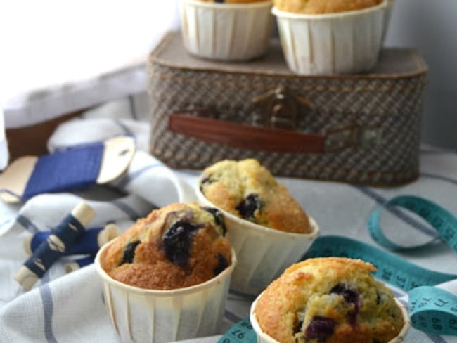 Muffins citron et myrtilles