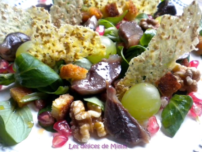 Salade d’automne aux gésiers de canard confits