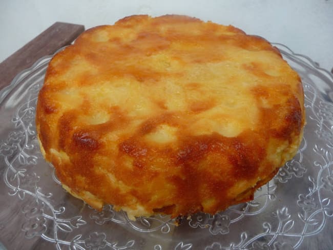 Gâteau invisible aux pommes et au cidre