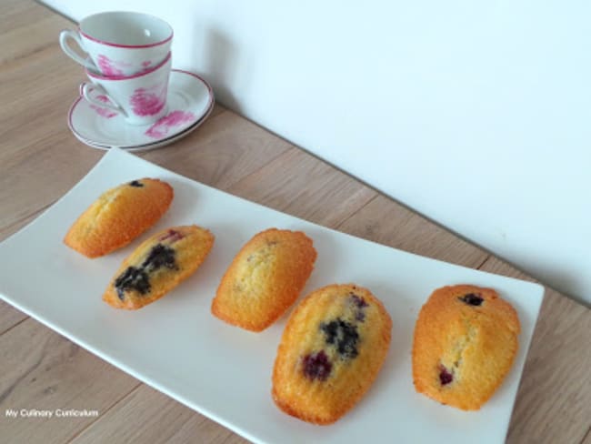 Madeleines aux mûres