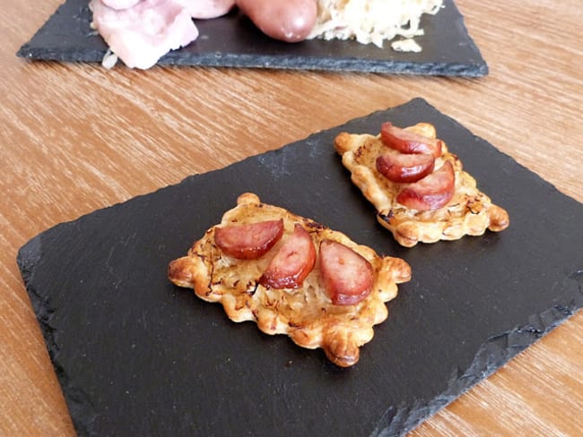 Tartelettes façon choucroute