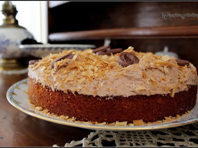 Moelleux amandes et chantilly jivara noisettes croustillante