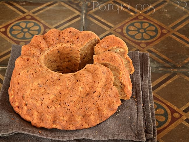 Gâteau pommes, noisettes, épices spéculoos