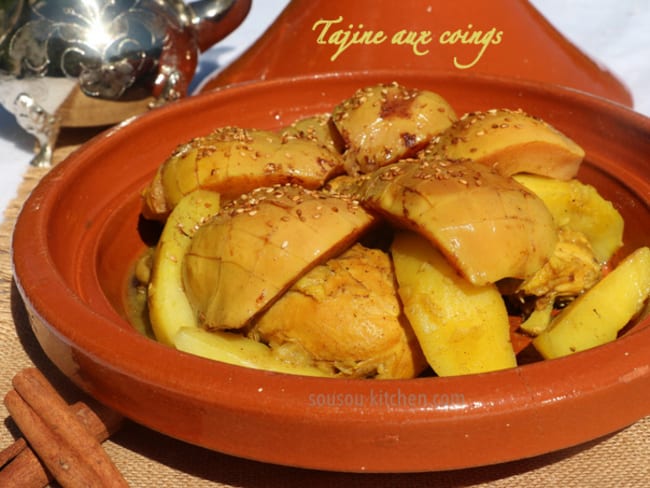 Tajine aux coings caramélisés