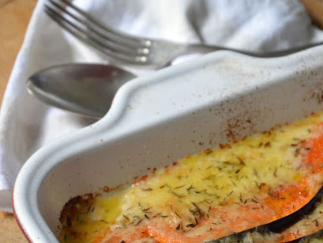 Gratin de courge musquée de Provence au cantal