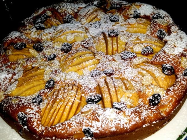 Gateau au mascarpone et aux pommes