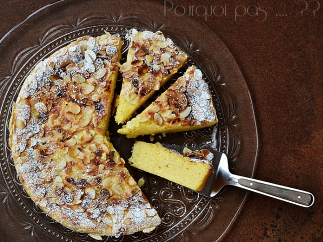 Gâteau ricotta citron et amandes