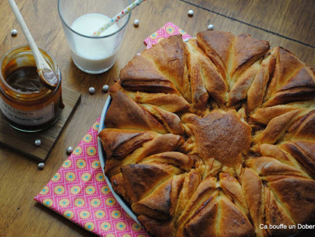 Brioche étoilée au Caramel au beurre salé