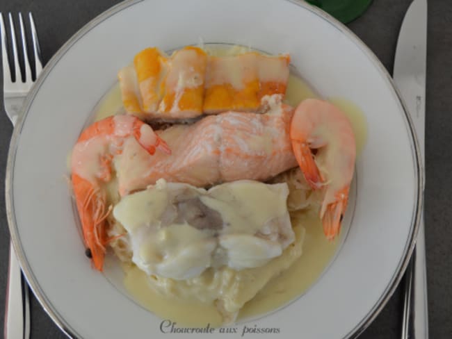 Choucroute aux poissons et épices (genièvre, cumin...)