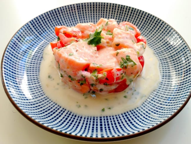 Tartare de Saumon à la Tahitienne