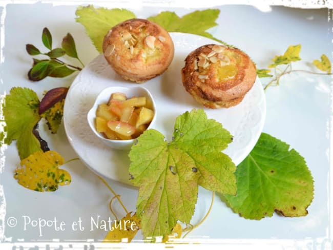 Muffins aux pommes caramélisées au sirop de cédrat