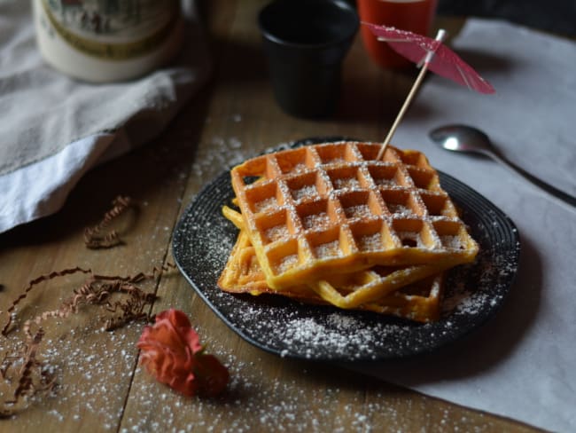 Gaufres d'automne butternut et cannelle